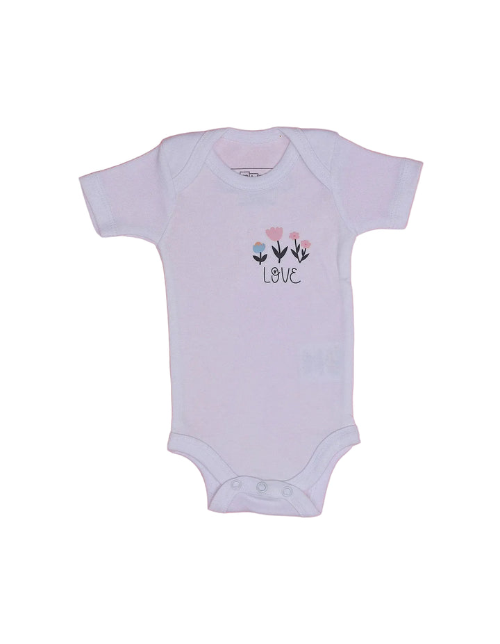 Newborn Baby Girls Body Suit White - Pack of 3