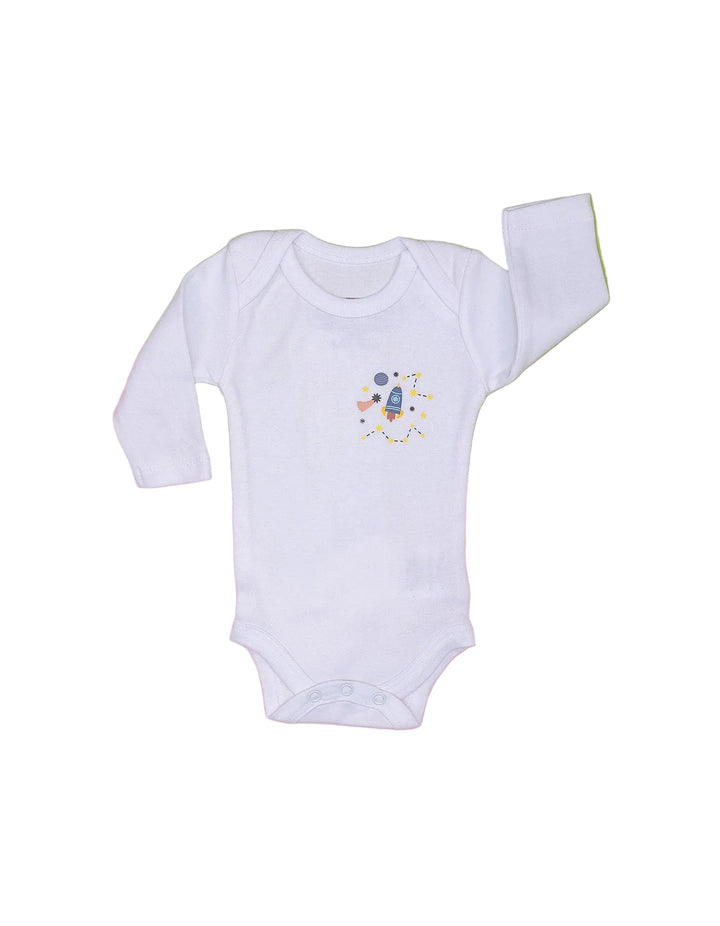 Newborn Baby Body Suits White Bambies Pack of 3 at Zubaidas