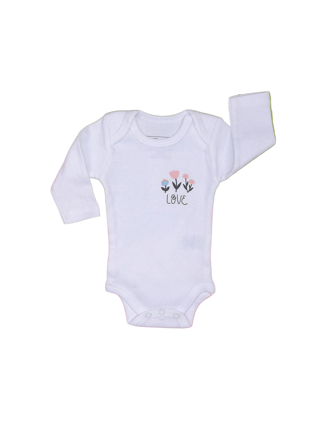 Baby Girl Body Suits White Bambies Pack of 3 at Zubaidas