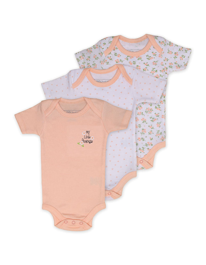 Body Suit Set with Floral Theme - Pack of 3