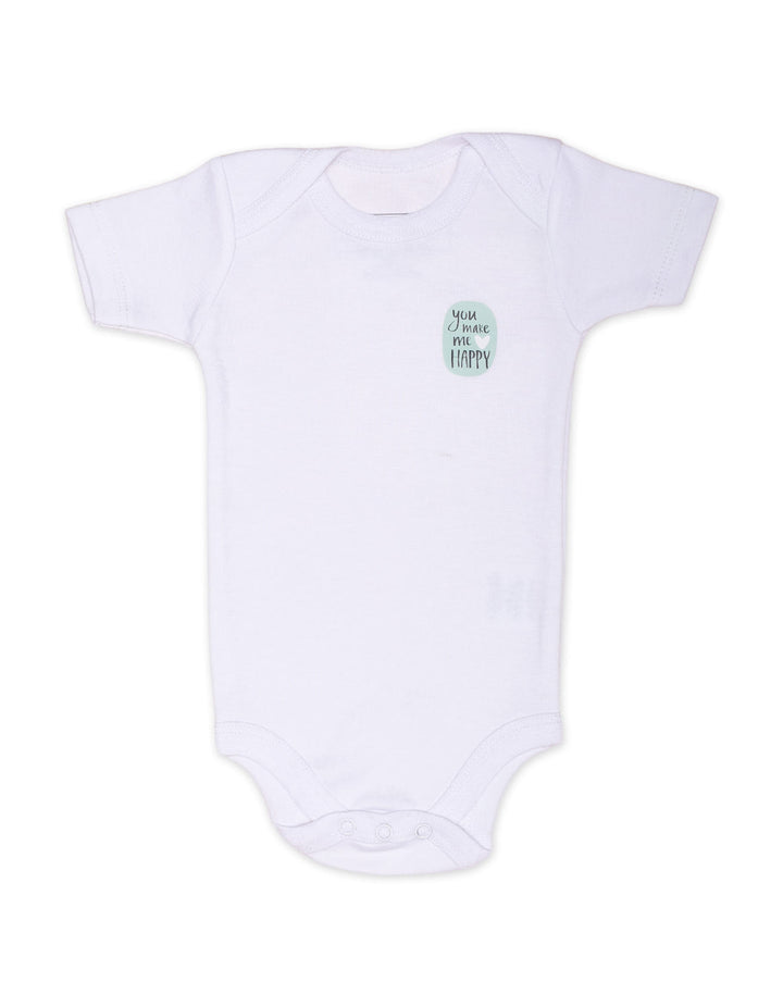 Baby Girls Body Suit White Bambies Pack of 3 at Zubaidas