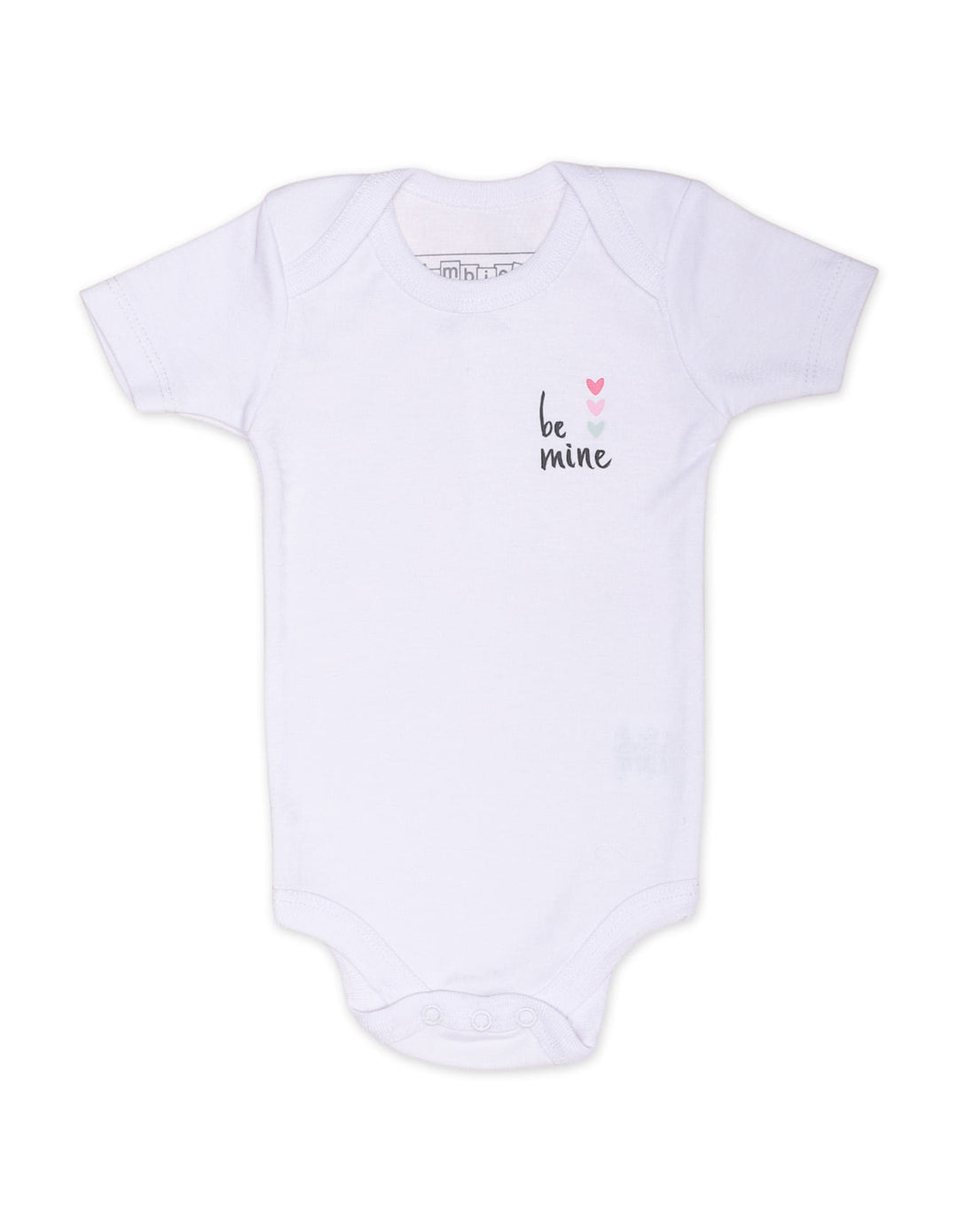 Baby Girls Body Suit White Bambies Pack of 3 at Zubaidas
