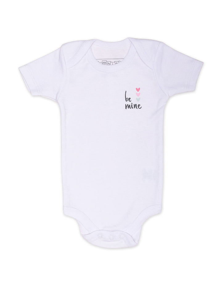 Baby Girls Body Suit White Bambies Pack of 3 at Zubaidas