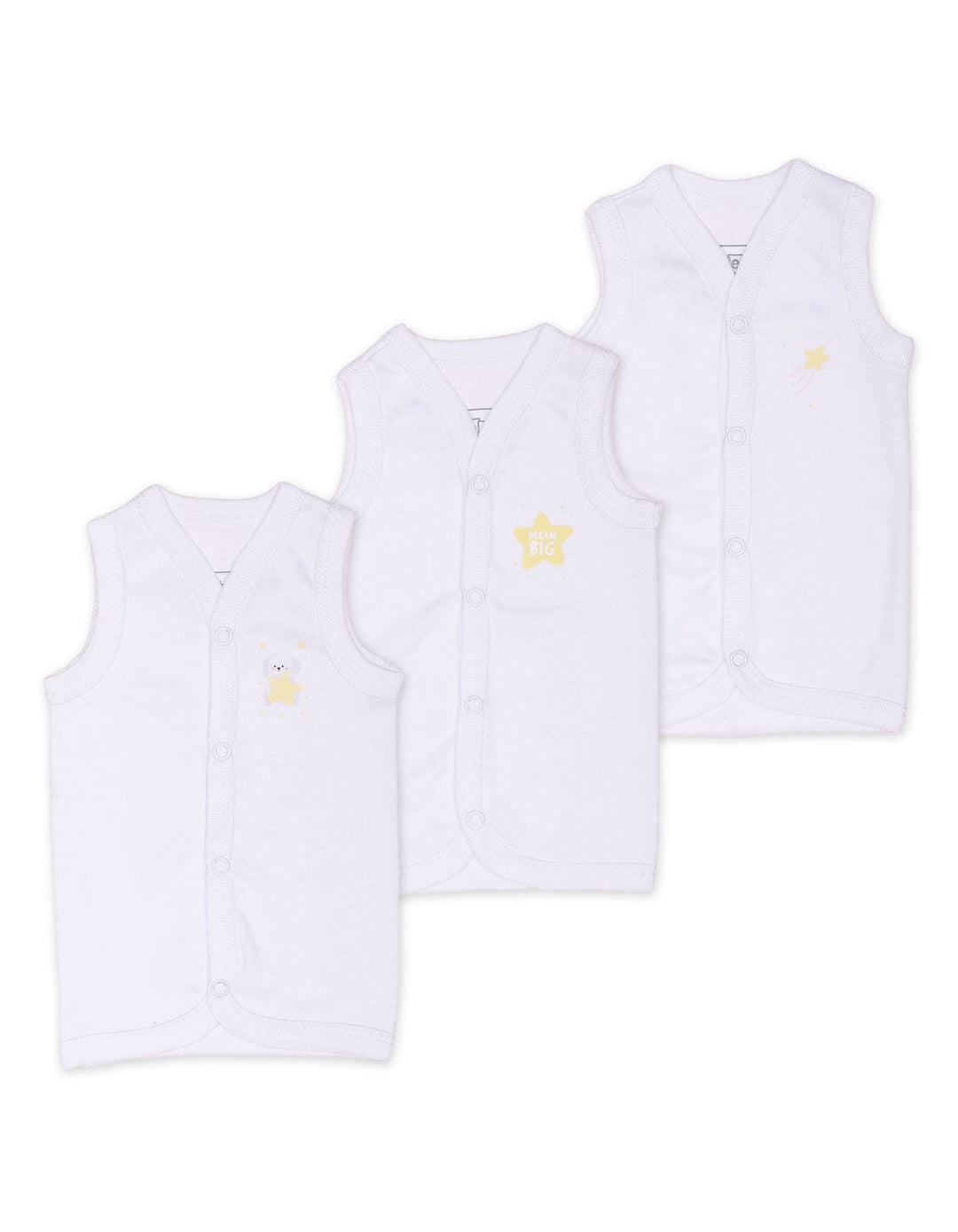 Zubaida's Vest White - Pack of 3 - Zubaidas Official™