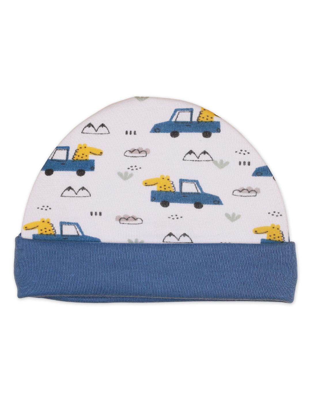 Baby Caps with Dino Adventure Theme for Boys - Pack of 3