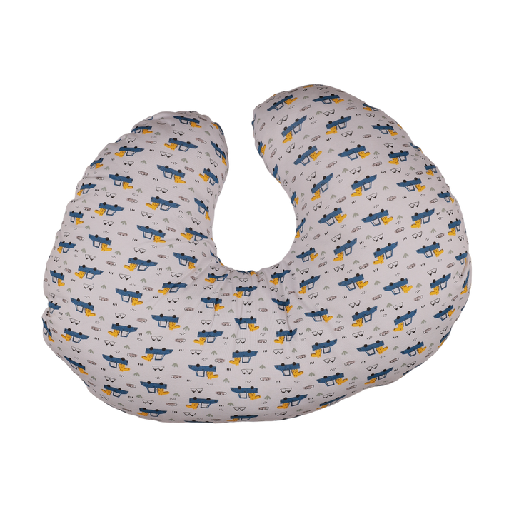 Zubaida's Nursing Pillow Blue Dino