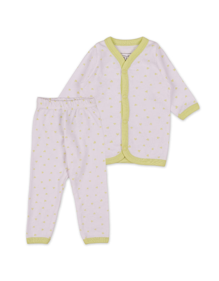 Night Suit with Hearts Theme for Girls