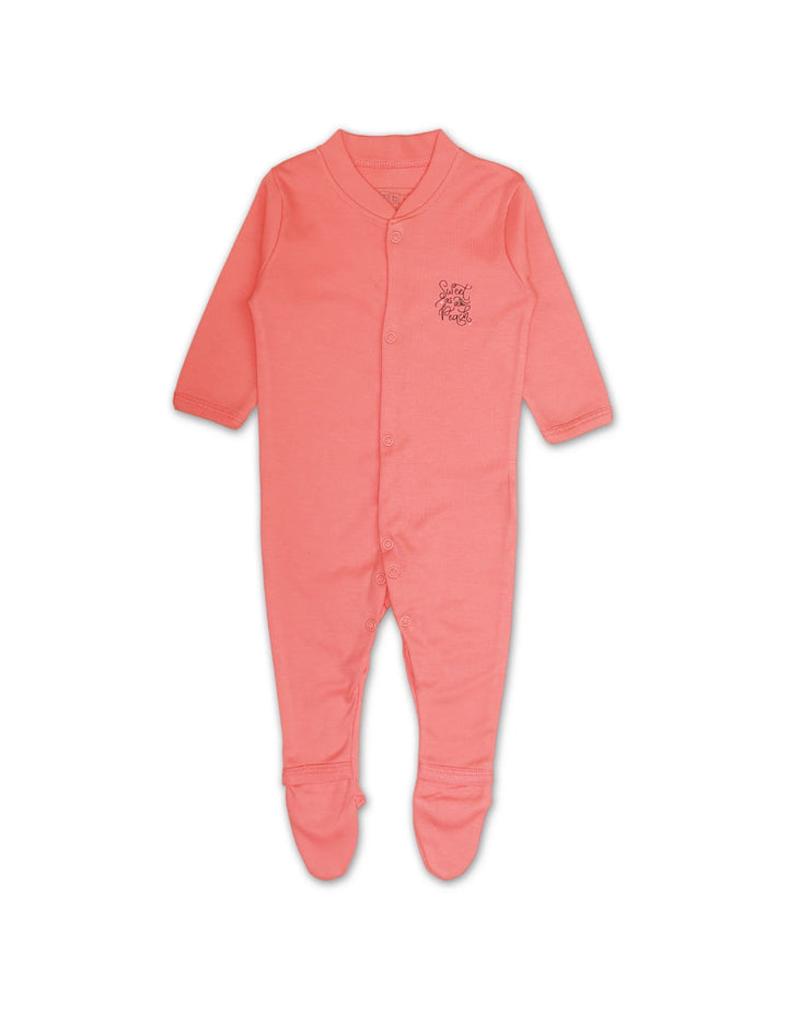 Sleep Suit Set with Fruity Peach Theme - Pack of 3