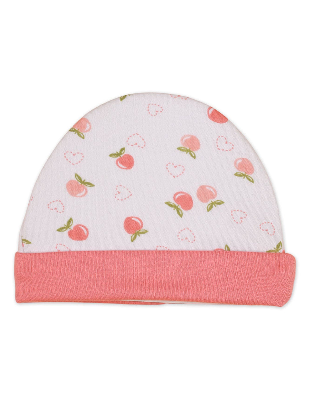 Baby Caps with Peach Theme for Girls - Pack of 3