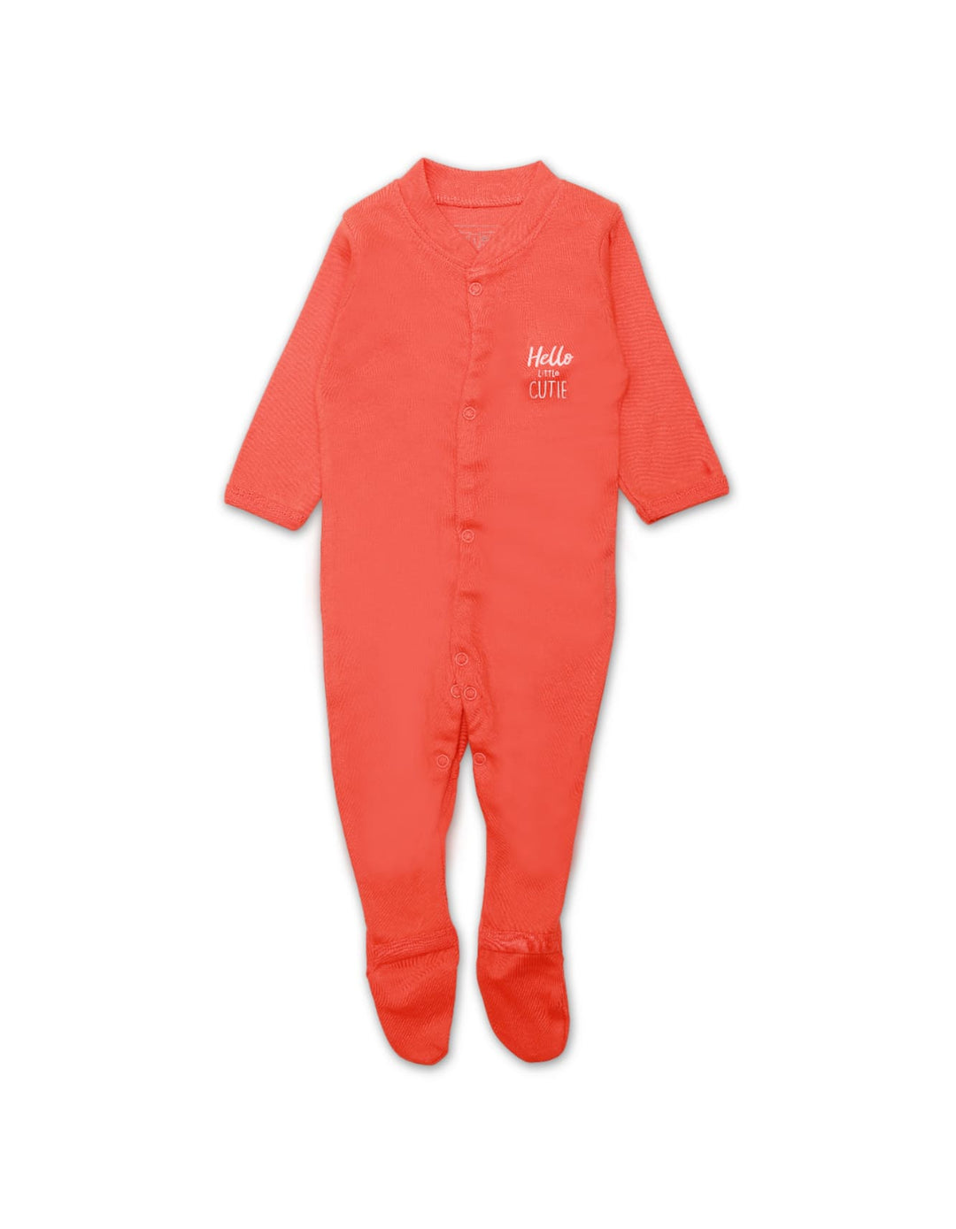 Sleep Suit Set with Orange Teddy Theme - Pack of 3