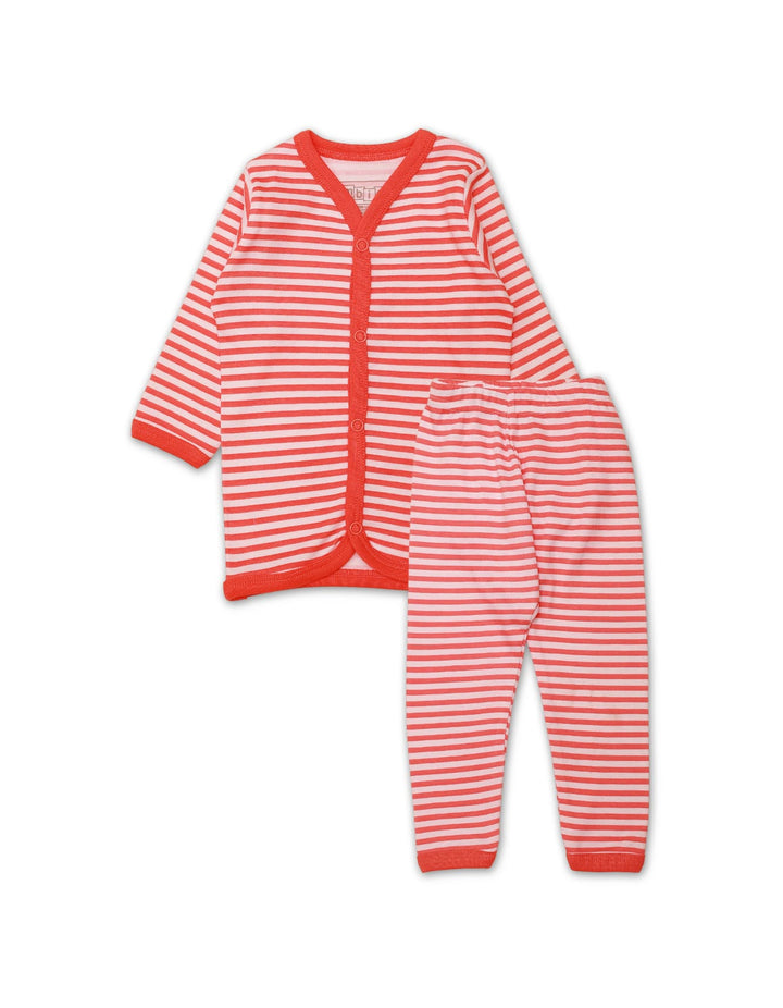 Night Suit with Orange Stripes- Teddy Theme