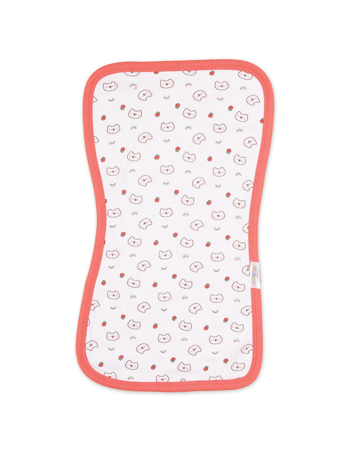 Zubaida's Burp Cloths Orange Teddy Theme for Unixes - Pack of 2 - Zubaidas Official™