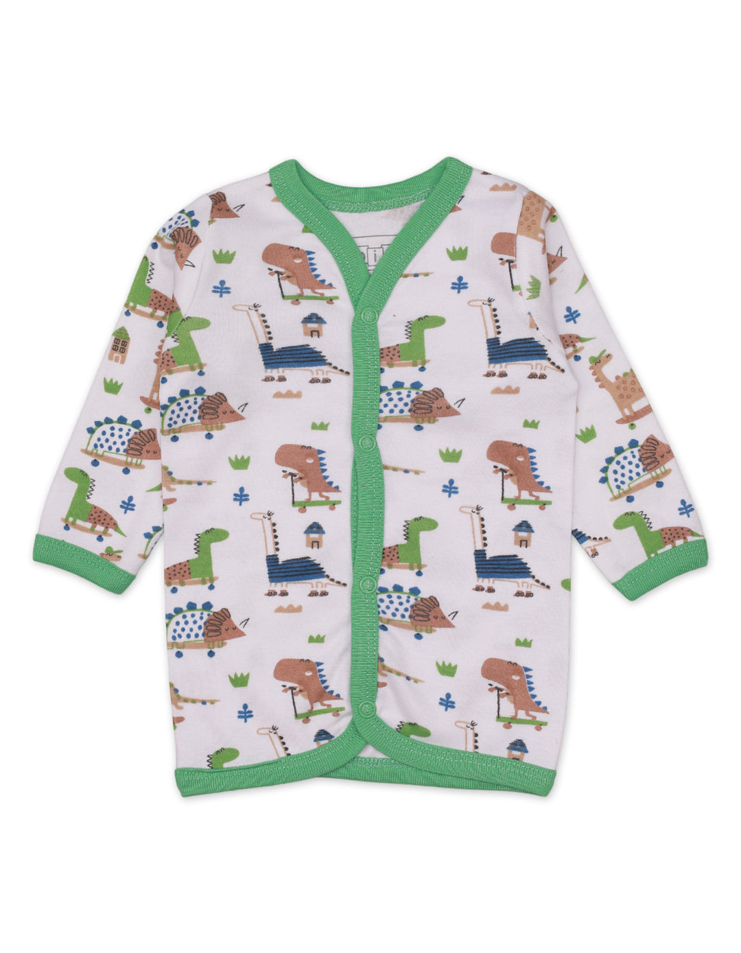 Night Suit Green Dinos Theme for Boys