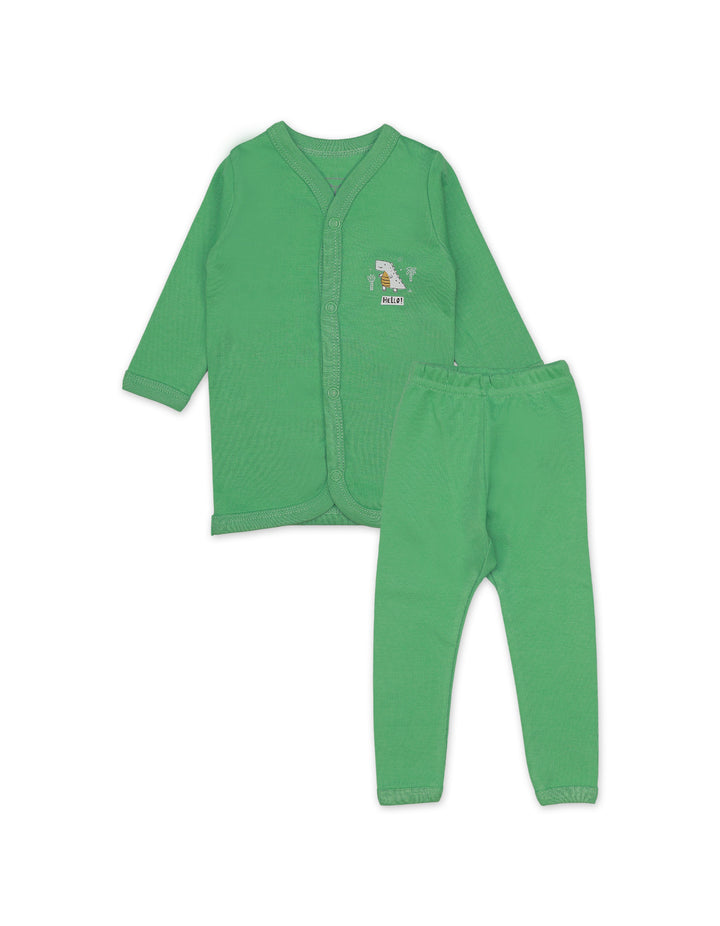 Night Suit Hello Green Dinos Theme for Boys