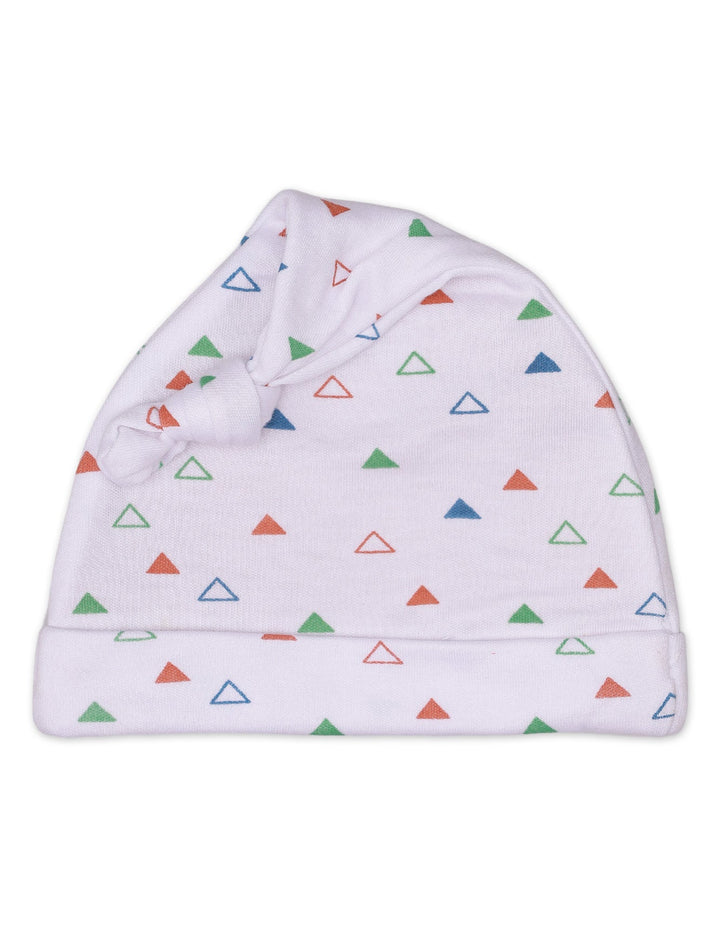 Knotted Cap Triangle Green Dino Theme for Boys