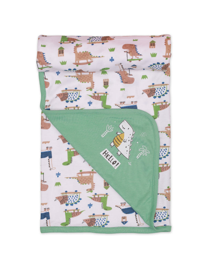 Wrapping Sheet Green Dinos Theme for Boys