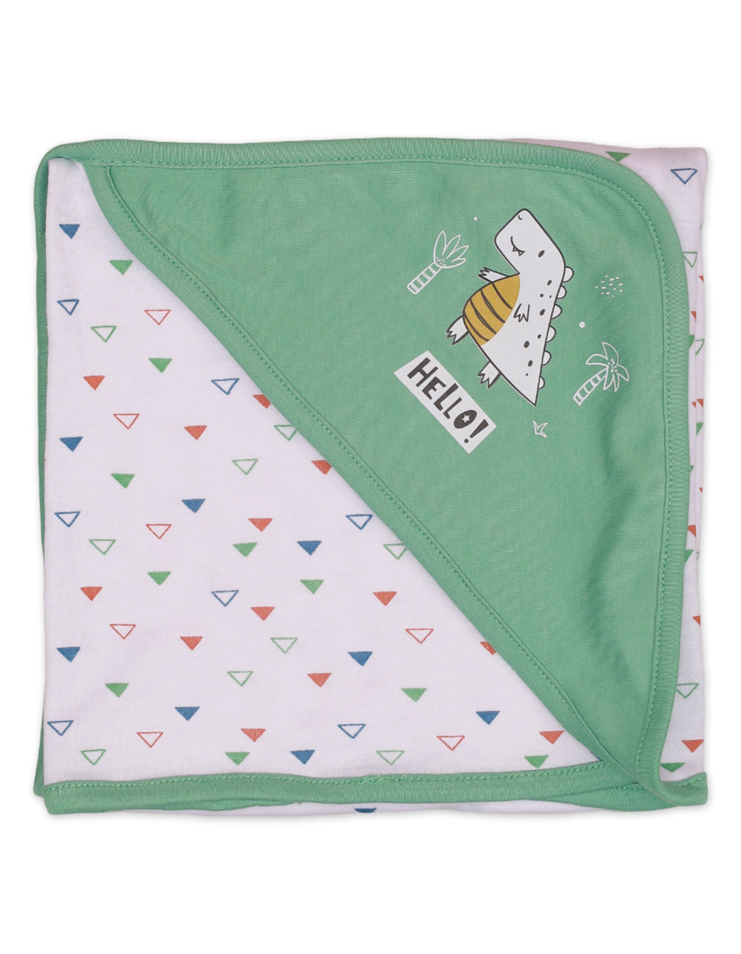 Wrapping Sheet Triangles Green Dinos Theme for Boys