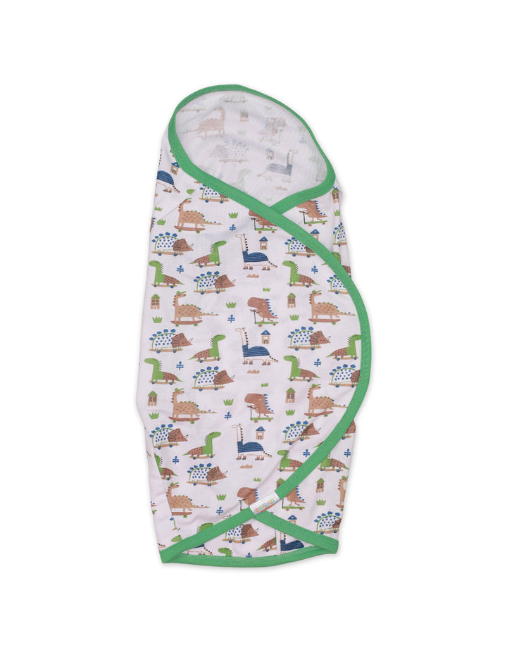 Swaddling Sheet Green Dinos Theme for Boys