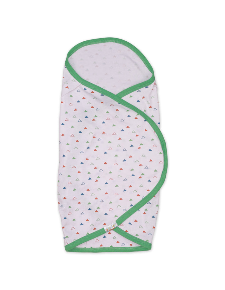 Swaddling Sheet Triangles Green Dinos Theme for Boys