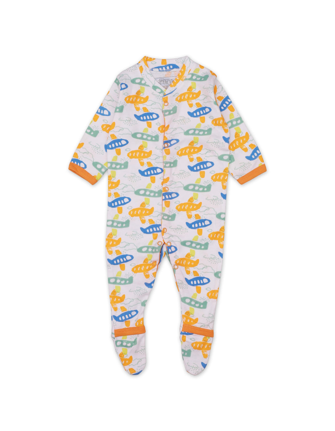 Sleep Suit Set with Pilot Theme for Boys - Pack of 3