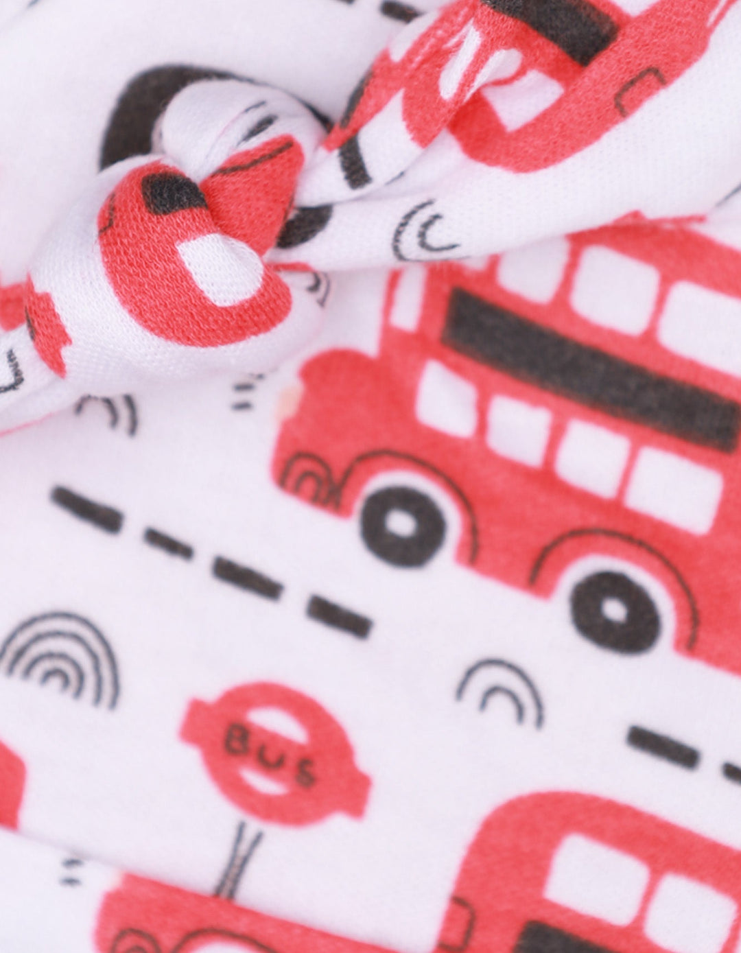 Knotted Cap Double Decker Bus Theme for Boys