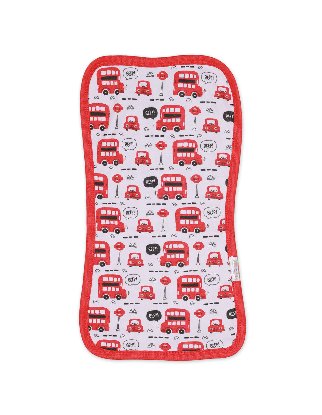 Burp Cloths Bus Theme for Boys - Pack of 2