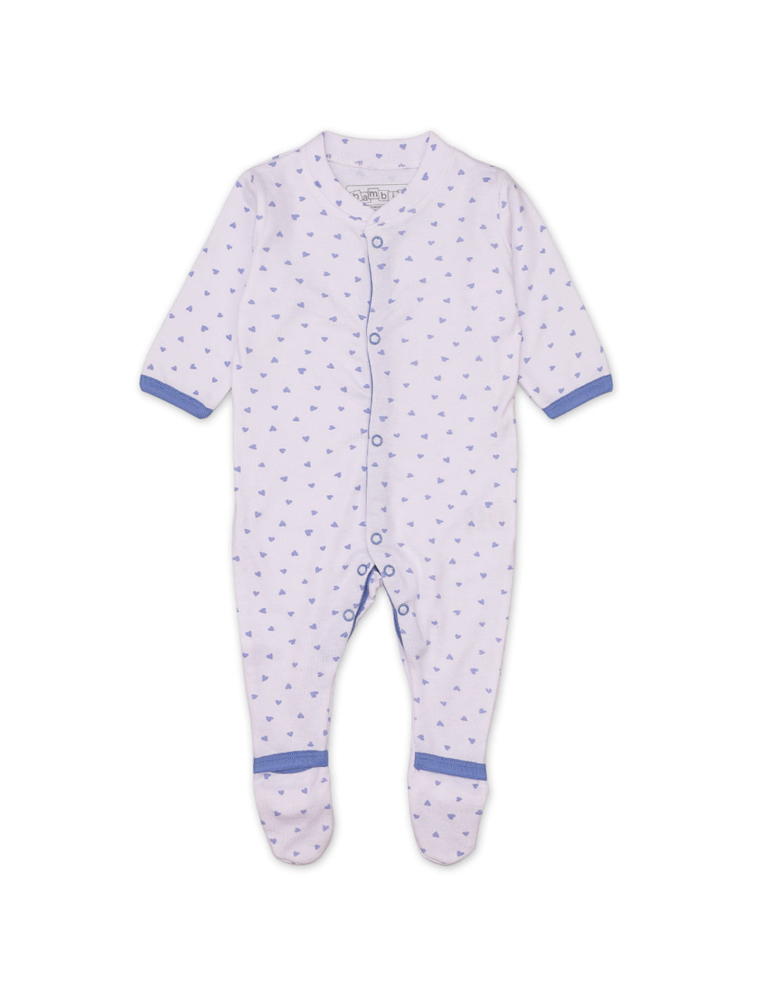 Sleep Suit Set with Flower Lilac Theme for Girls- Pack of 3