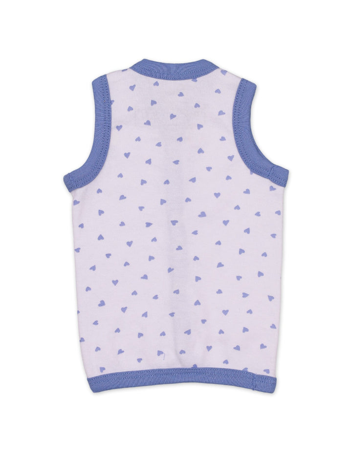 Vests with Flower Lilac Theme for Girls- Pack of 3