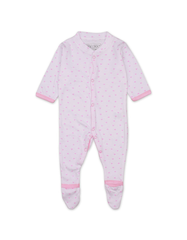 Sleep Suit Set with Floral Theme for Girls- Pack of 3