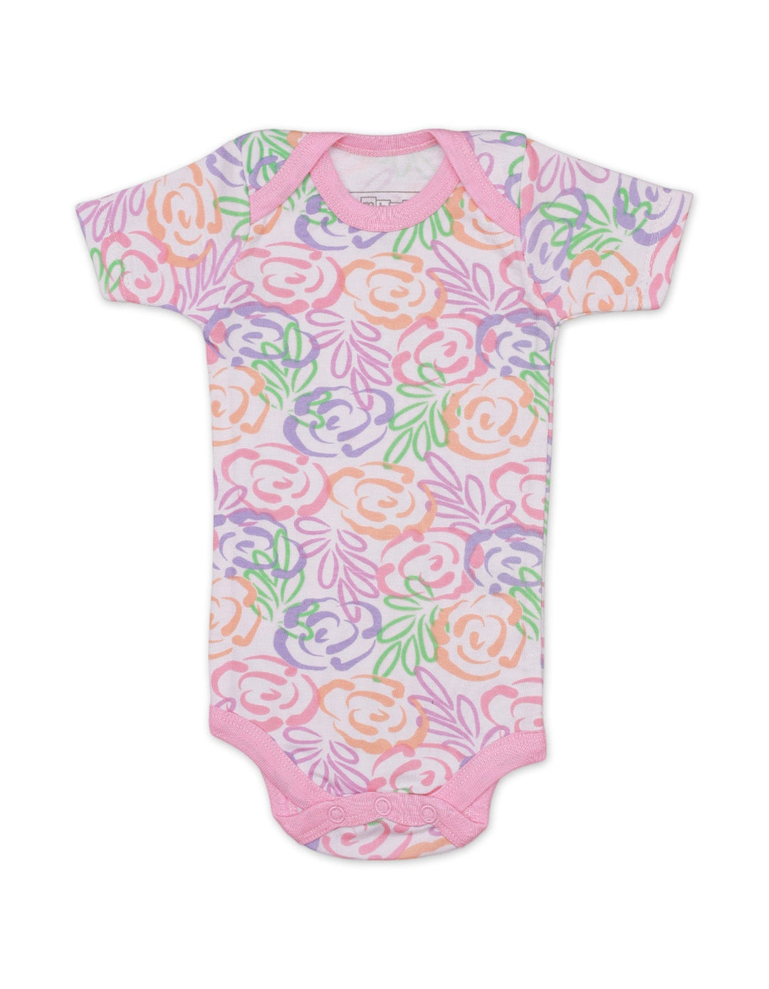 Body Suit Set with Floral Theme for Girls- Pack of 3