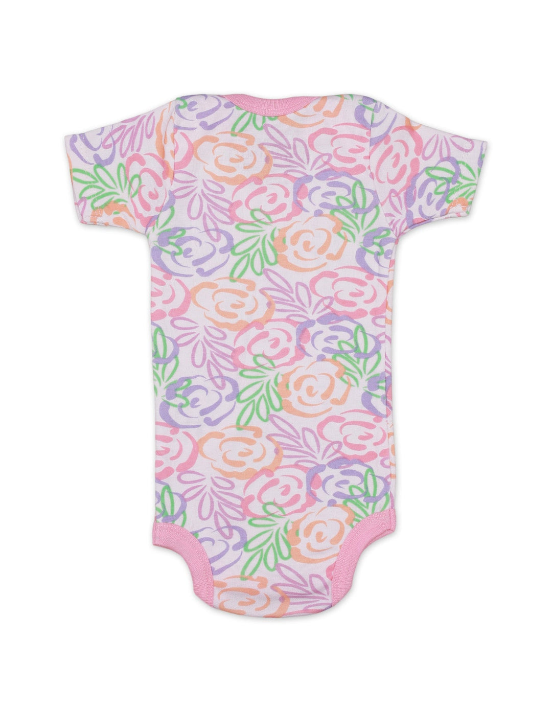 Body Suit Set with Floral Theme for Girls- Pack of 3