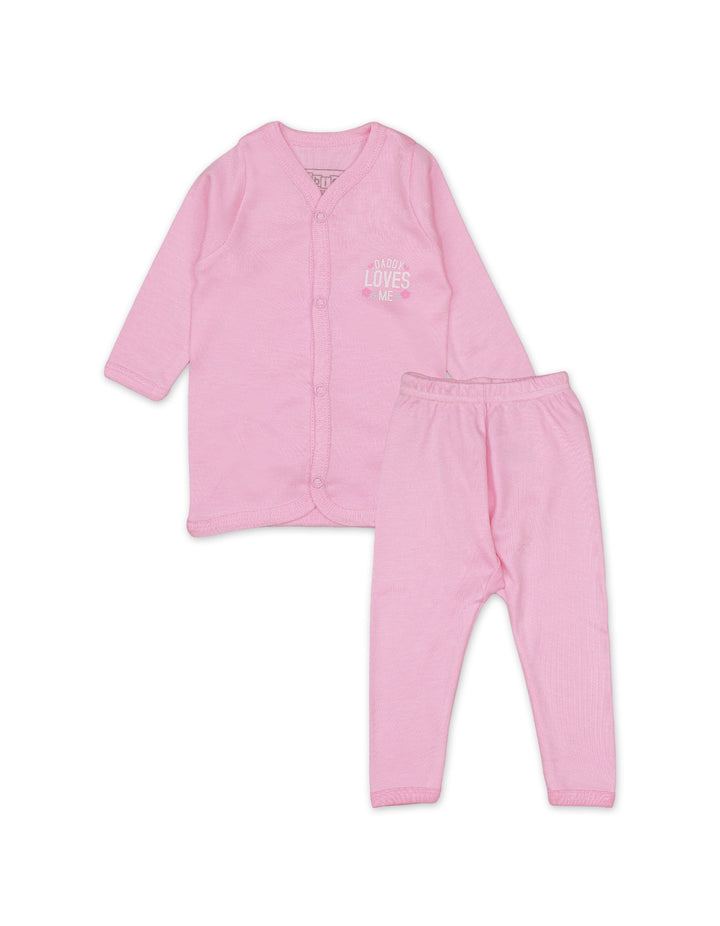 Night Suit Daddy Loves Me Floral Theme for Girls