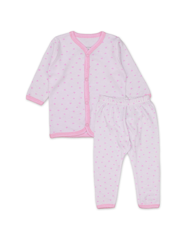 Night Suit Heart Floral Theme for Girls