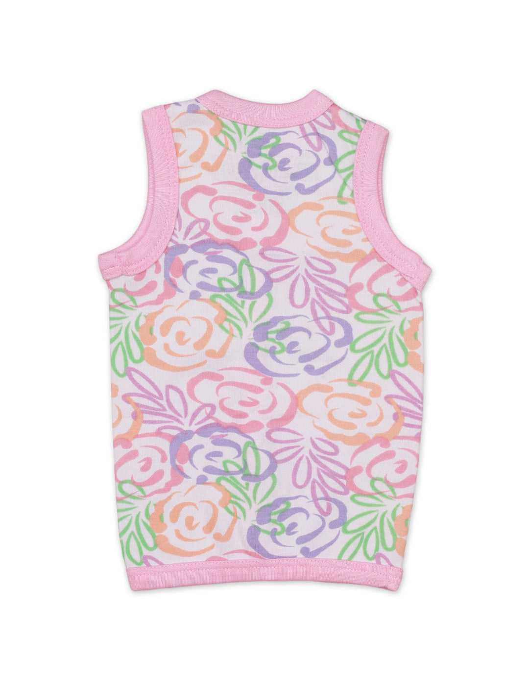 Vests with Floral Theme for Girls- Pack of 3