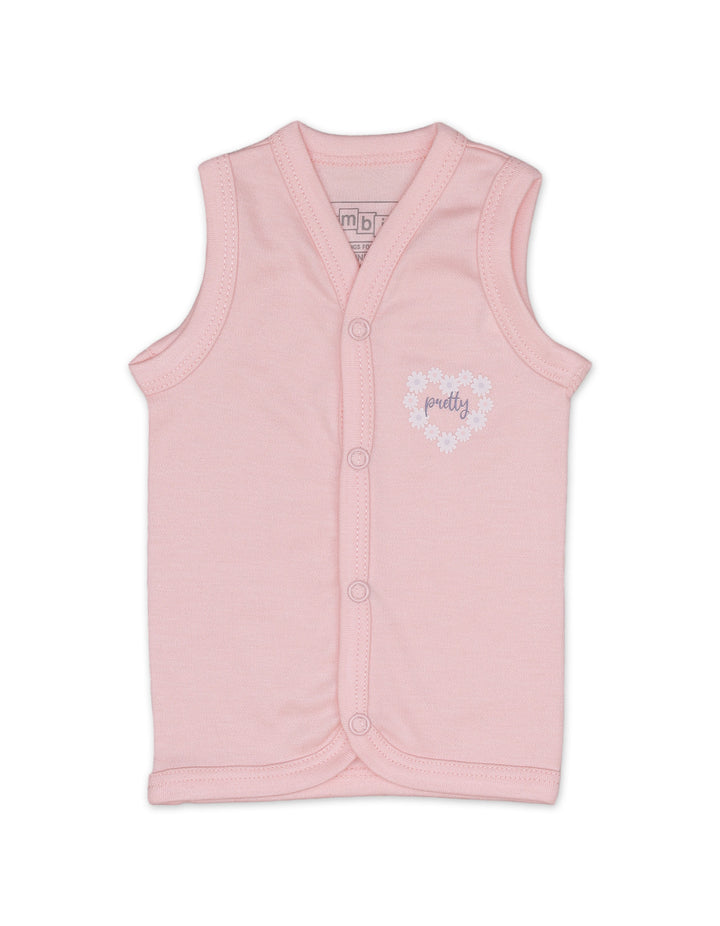 Vests with Blossom Theme for Girls - Pack of 3