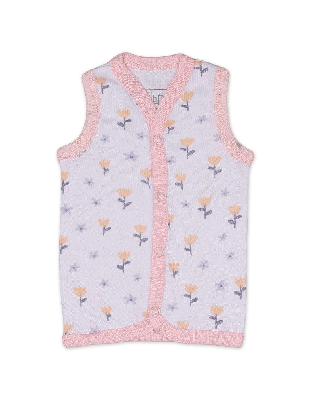 Vests with Blossom Theme for Girls - Pack of 3