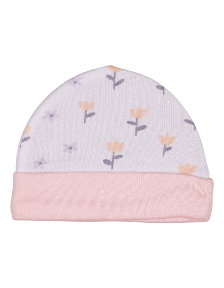 Newborn Cap Tulip Blossom Theme for Girls   - Large