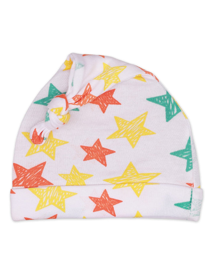 Knotted Cap Night Stars Theme Unisex