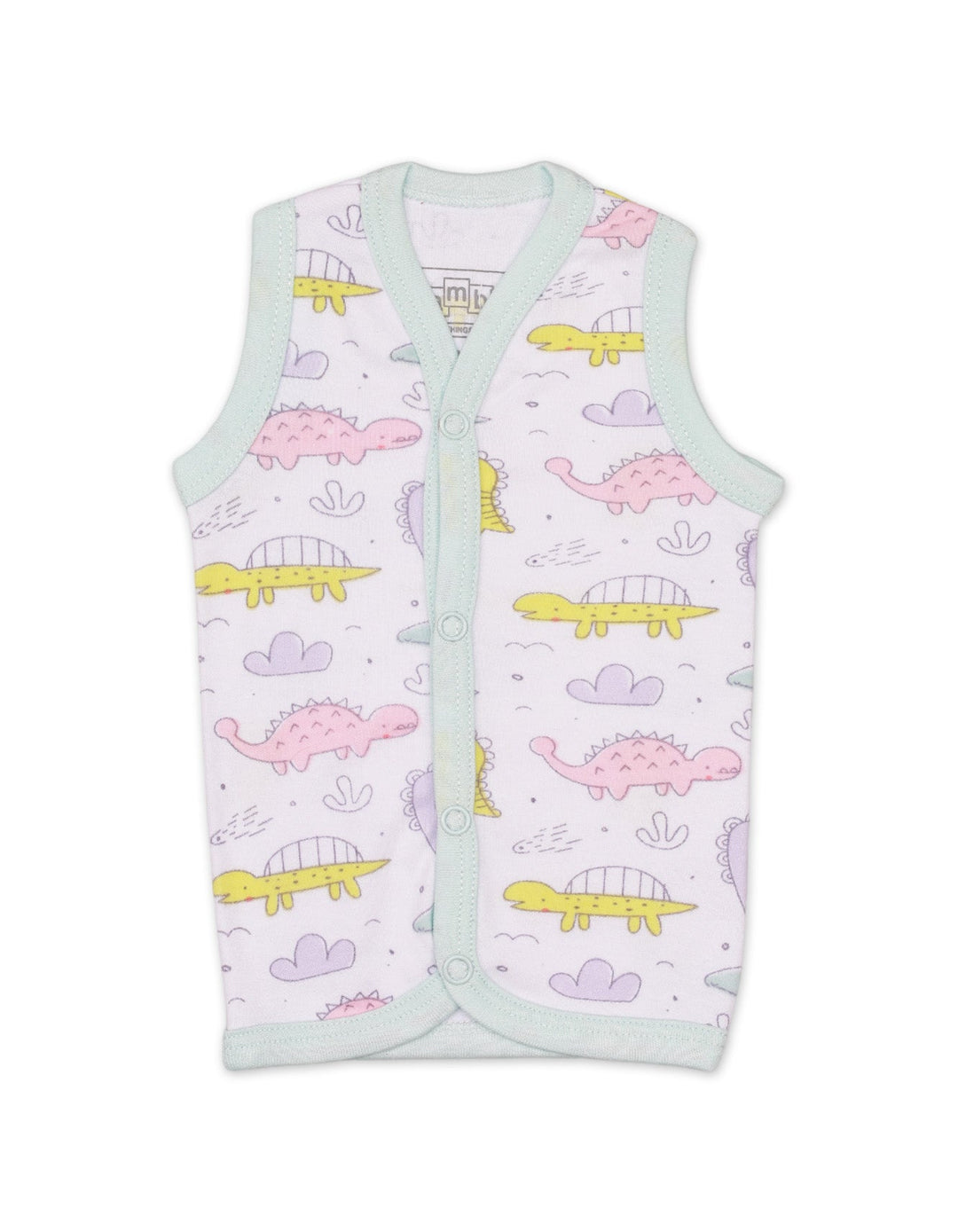 Vests with Dino World Theme for Unisex- Pack of 3