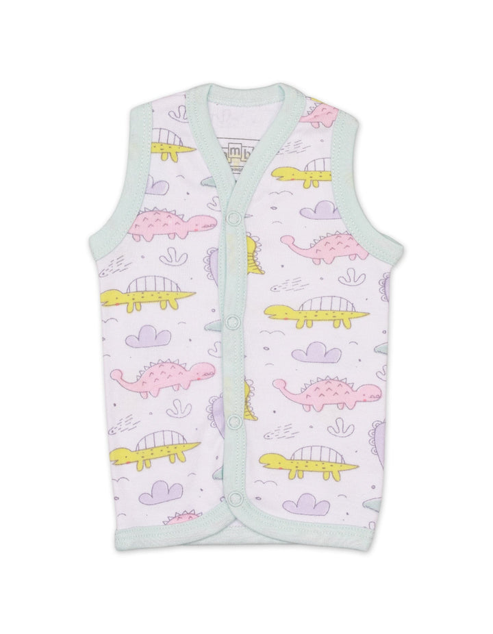 Vests with Dino World Theme for Unisex- Pack of 3