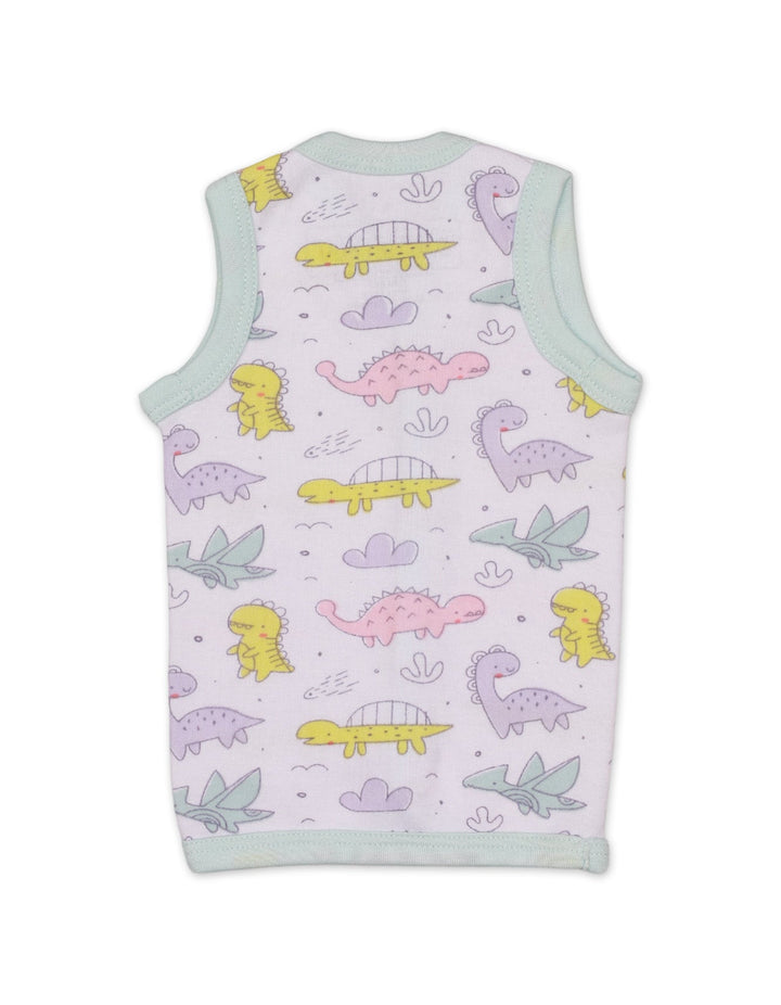 Vests with Dino World Theme for Unisex- Pack of 3