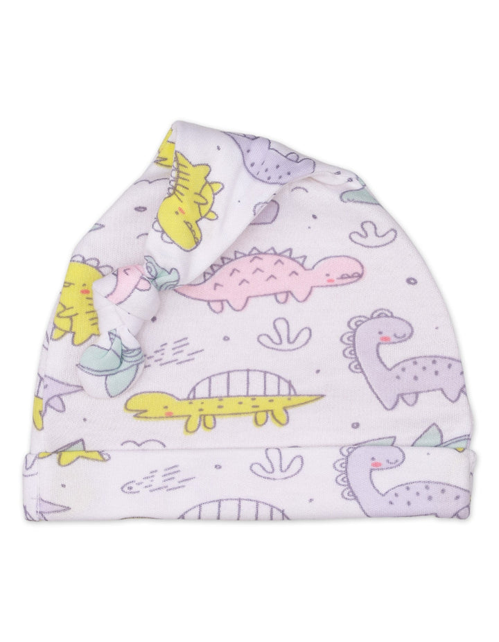 Knotted Cap Dino World Theme for Unisex