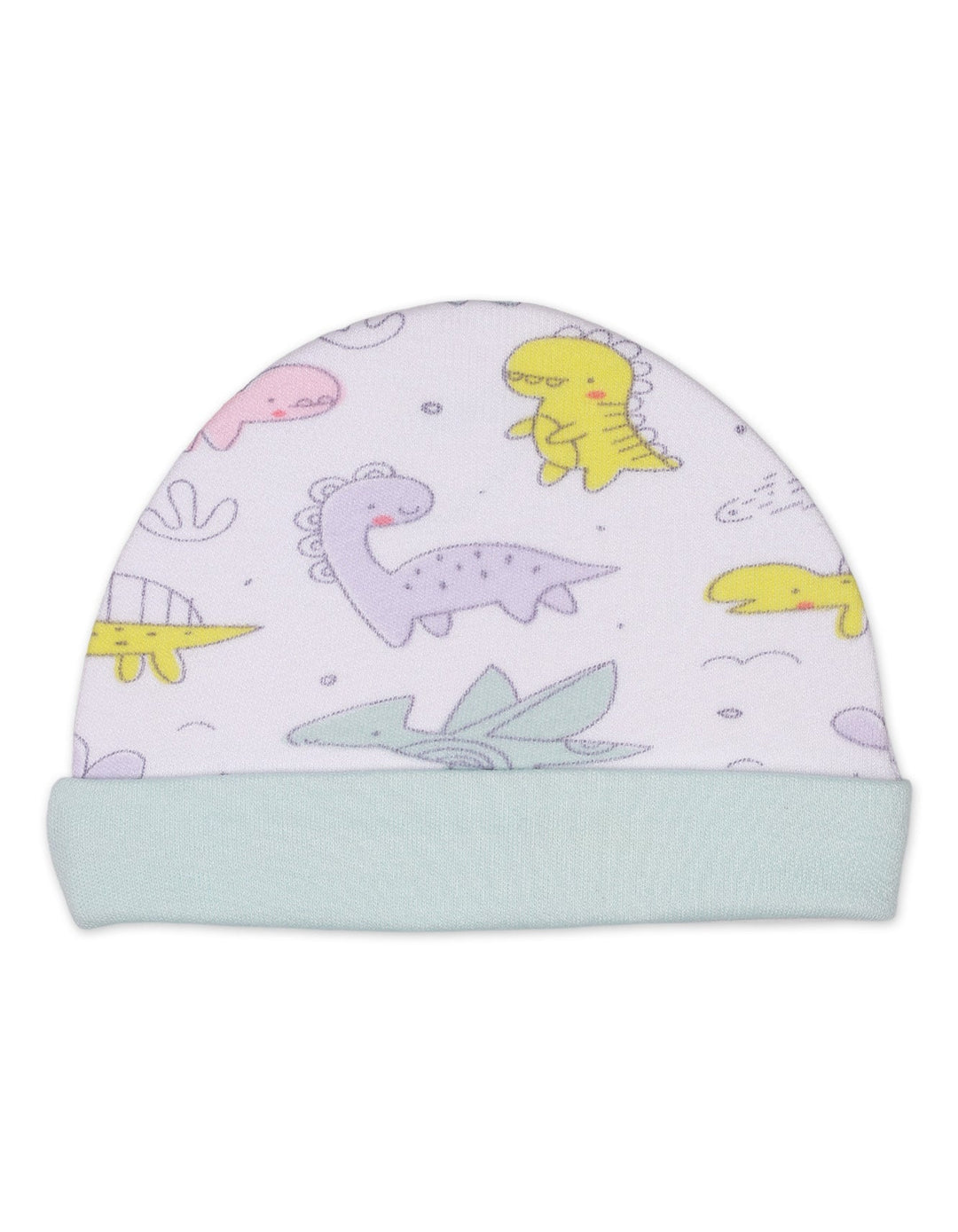 Zubaida's Cap, Mitten & Booties Set Dino World Theme Unisex