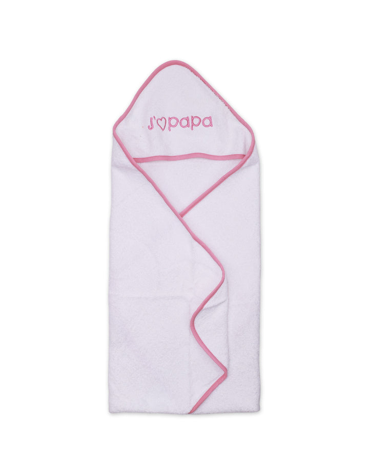 Zubaida's Bath Towel Hooded I love Papa