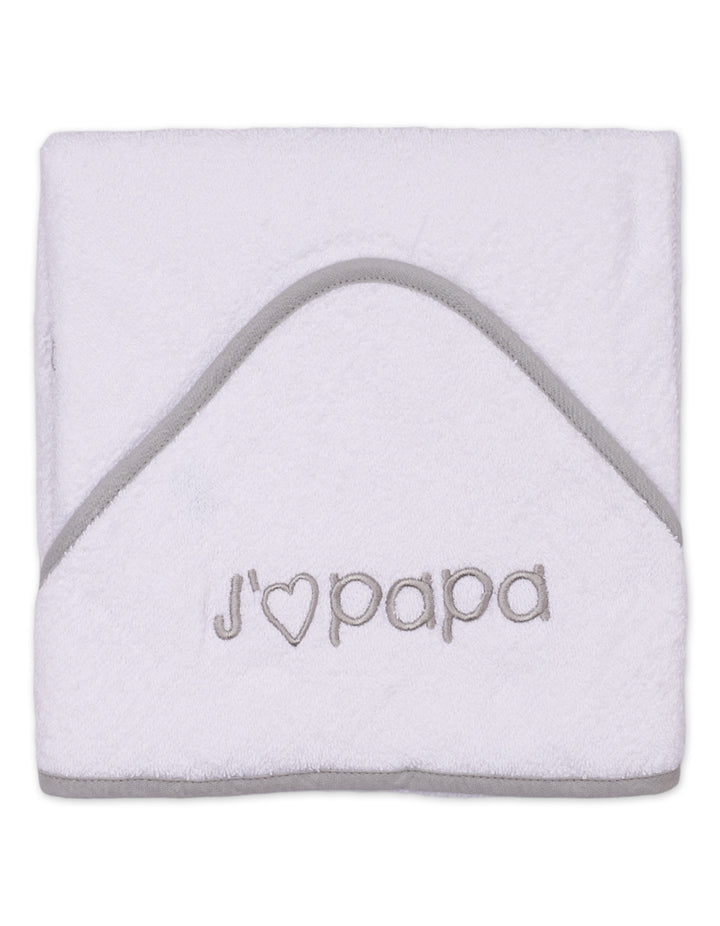 Zubaida's Bath Towel Hooded I love Papa