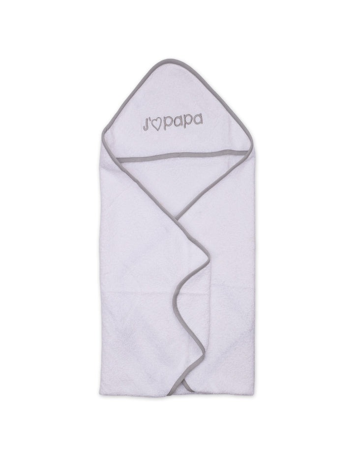 Zubaida's Bath Towel Hooded I love Papa