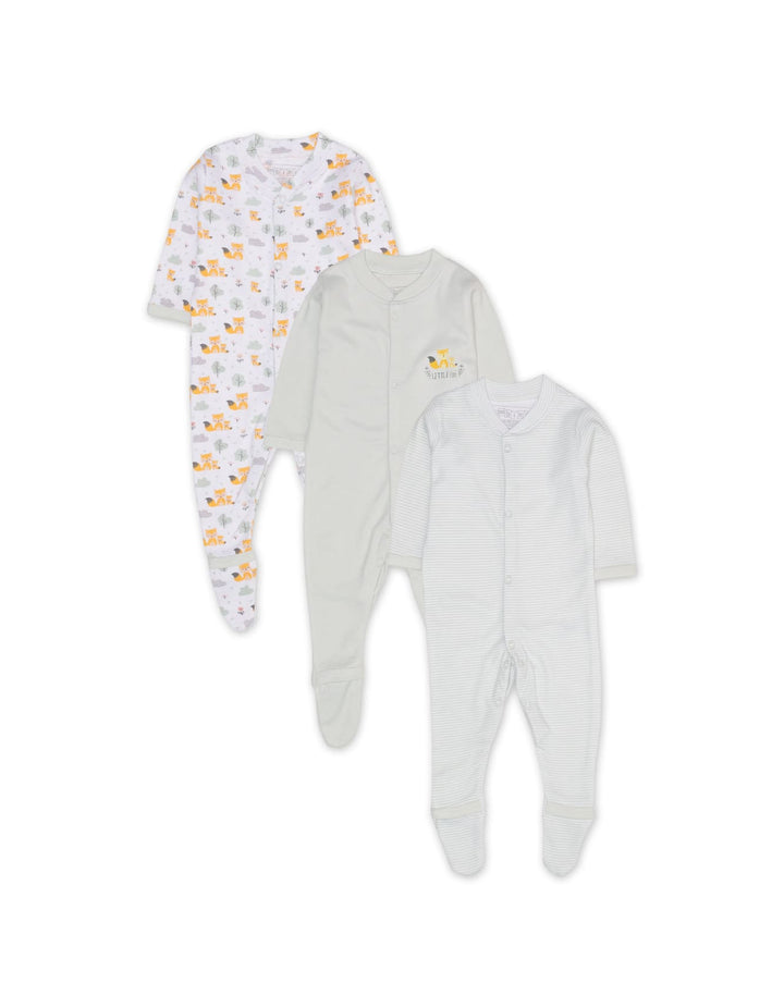 Zubaida's Sleep Suits Pack of 3 - Fox Theme - Zubaidas Official™
