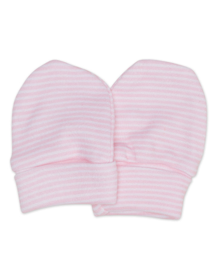 Zubaida's Mittens & Booties Set Striped - Pink Floral Theme - Zubaidas Official™