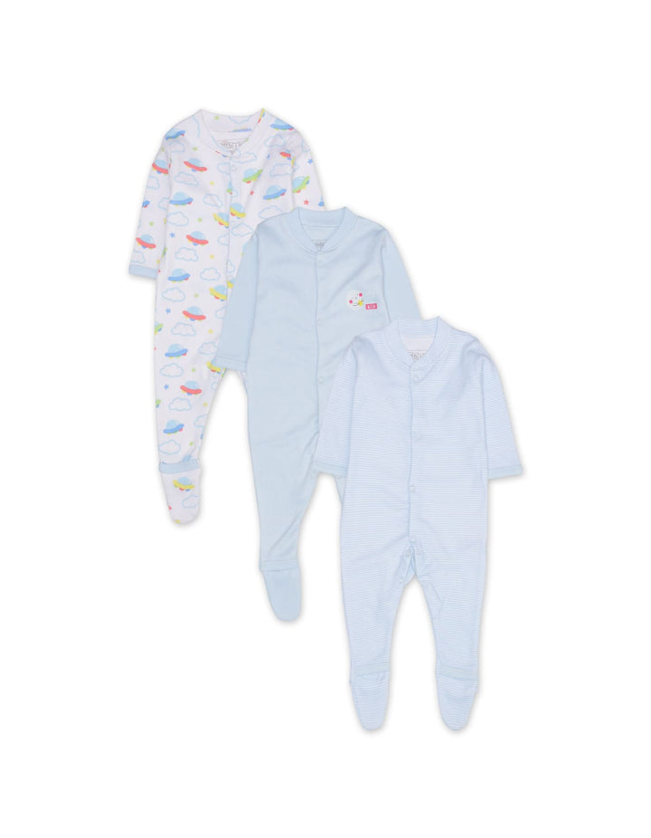 Zubaida's Sleep Suits Pack of 3 - Clouds Theme - Zubaidas Official™