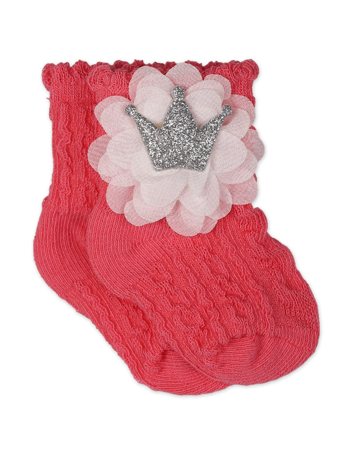 Zubaida's 2 Pairs Royal Charm Embellished Ruffle Socks - Zubaidas Official™